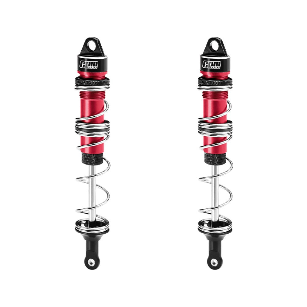 Aluminum 6061-T6 Alloy Rear Double Section Spring Dampers 135mm For LOSI 1/6 8IGHT-X Super Lasernut 4WD Brushless Buggy RTR-LOS04019 Upgrades - Red