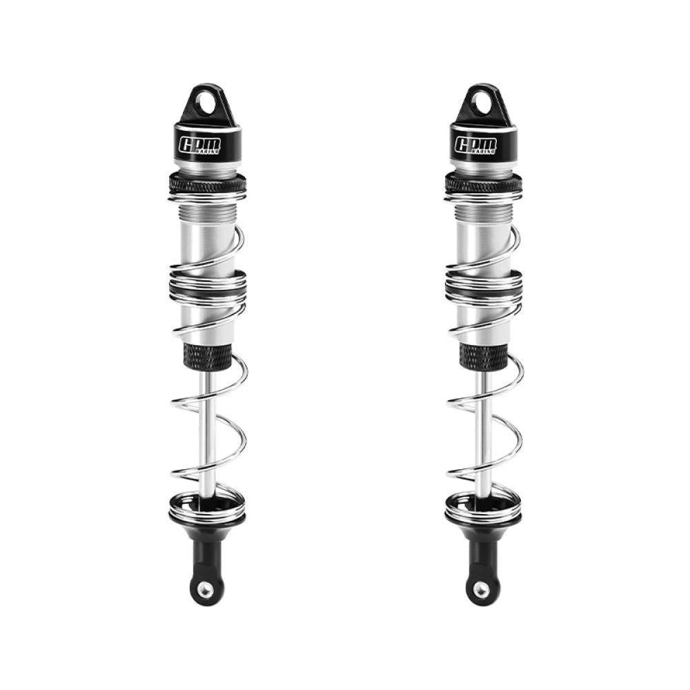 Aluminum 6061-T6 Alloy Rear Double Section Spring Dampers 135mm For LOSI 1/6 8IGHT-X Super Lasernut 4WD Brushless Buggy RTR-LOS04019 Upgrades - Silver
