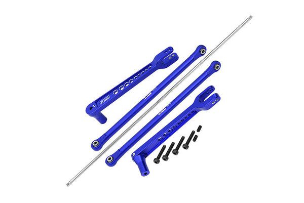 Aluminum 7075 Alloy Rear Anti Swing Rod & Stabilizer Bar For LOSI 1/6 8IGHT-X Super Lasernut 4WD Brushless Buggy LOS04019 Upgrades - Blue