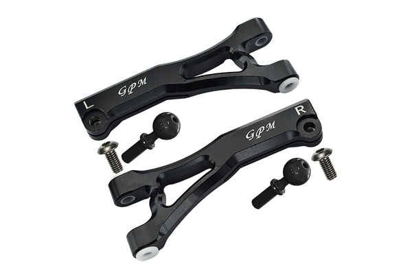 Arrma LIMITLESS / INFRACTION / TYPHON Aluminum Front Upper Arms - 2Pc Set Black