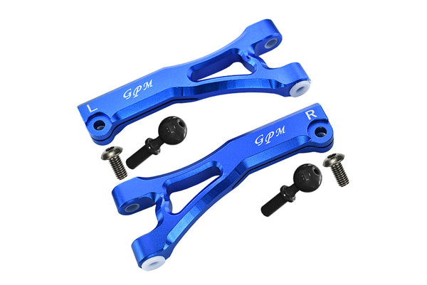 Arrma LIMITLESS / INFRACTION / TYPHON Aluminum Front Upper Arms - 2Pc Set Blue