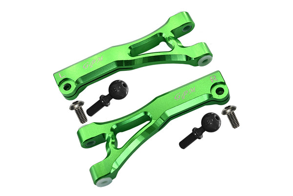 Arrma LIMITLESS / INFRACTION / TYPHON Aluminum Front Upper Arms - 2Pc Set Green