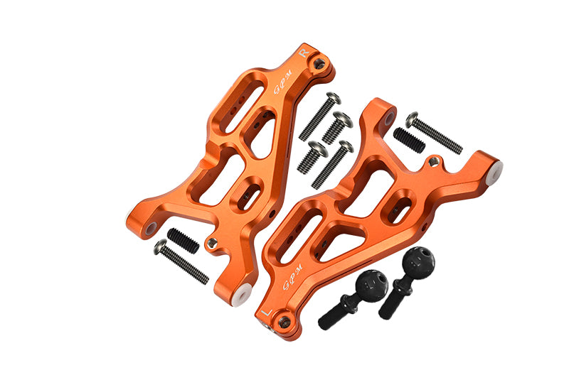 Arrma LIMITLESS / INFRACTION / TYPHON Aluminum Front Lower Arms - 2Pc Set Orange