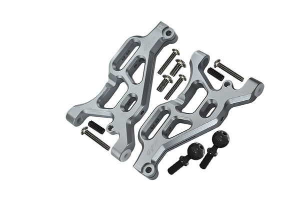Arrma LIMITLESS / INFRACTION / TYPHON Aluminum Front Lower Arms - 2Pc Set Silver