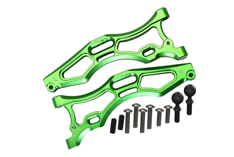 Arrma 1/7 FIRETEAM Tactical Unit 6S BLX ARA7618 Aluminum Front Lower Arms - 12Pc Set Green