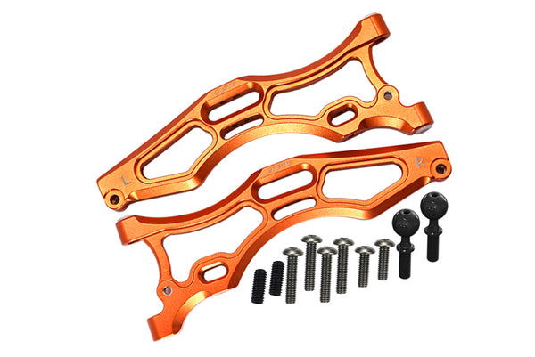 Arrma 1/7 FIRETEAM Tactical Unit 6S BLX ARA7618 Aluminum Front Lower Arms - 12Pc Set Orange