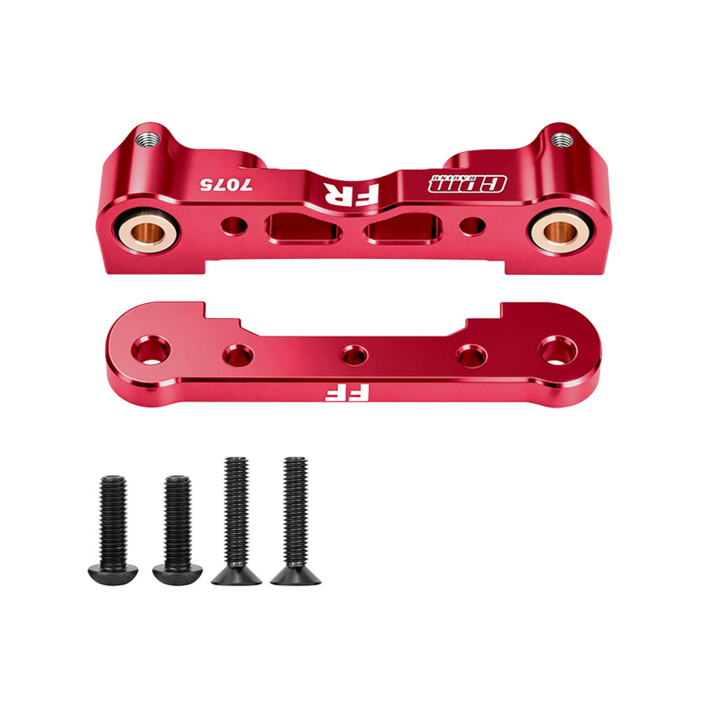 Aluminum 7075-T6 Alloy Front Lower Suspension Mount For Arrma 1/8 Kraton 6S V5 V6 Outcast Talion Notorious Typhon 1/7 Infraction 6S V2 Limitless 8S V2 Mojave V2 Fireteam Felony Big Rock - Red