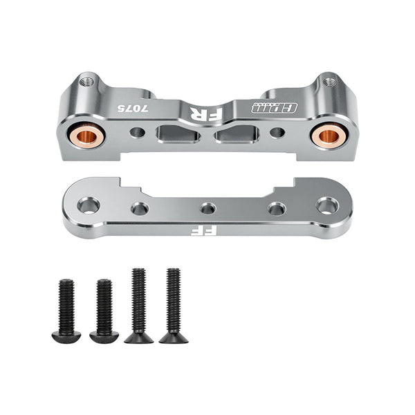 Aluminum 7075-T6 Alloy Front Lower Suspension Mount For Arrma 1/8 Kraton 6S V5 V6 Outcast Talion Notorious Typhon 1/7 Infraction 6S V2 Limitless 8S V2 Mojave V2 Fireteam Felony Big Rock - Silver