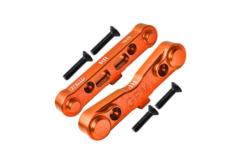 Aluminum 7075 Rear Lower Suspension Mount For Arrma 1:8 KRATON / OUTCAST / TALION / TYPHON / NOTORIOUS / KRATON EXB / TALION EXB / 1:7 INFRACTION / LIMITLESS / MOJAVE / MOJAVE EXB / FELONY - Orange