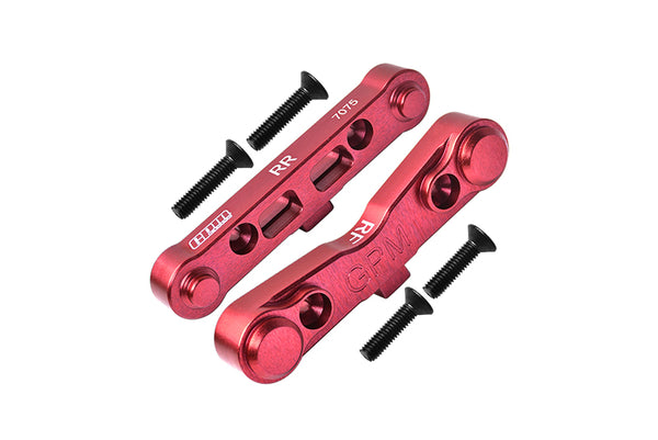 Aluminum 7075 Rear Lower Suspension Mount For Arrma 1:8 KRATON / OUTCAST / TALION / TYPHON / NOTORIOUS / KRATON EXB / TALION EXB / 1:7 INFRACTION / LIMITLESS / MOJAVE / MOJAVE EXB / FELONY - Red