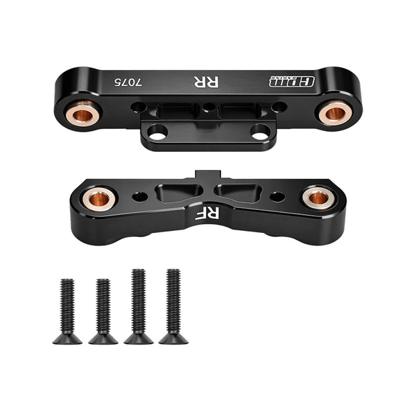 Aluminum 7075-T6 Alloy Rear Lower Suspension Mount For Arrma 1/8 Kraton 6S V5 V6 Outcast Talion Notorious Typhon 1/7 Infraction 6S V2 Limitless 8S V2 Mojave V2 Fireteam Felony - Black