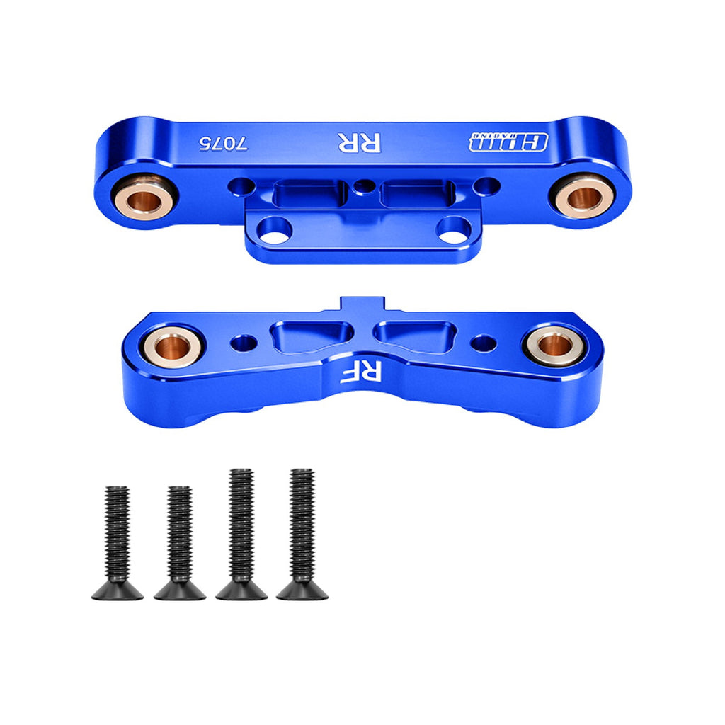 Aluminum 7075-T6 Alloy Rear Lower Suspension Mount For Arrma 1/8 Kraton 6S V5 V6 Outcast Talion Notorious Typhon 1/7 Infraction 6S V2 Limitless 8S V2 Mojave V2 Fireteam Felony - Blue