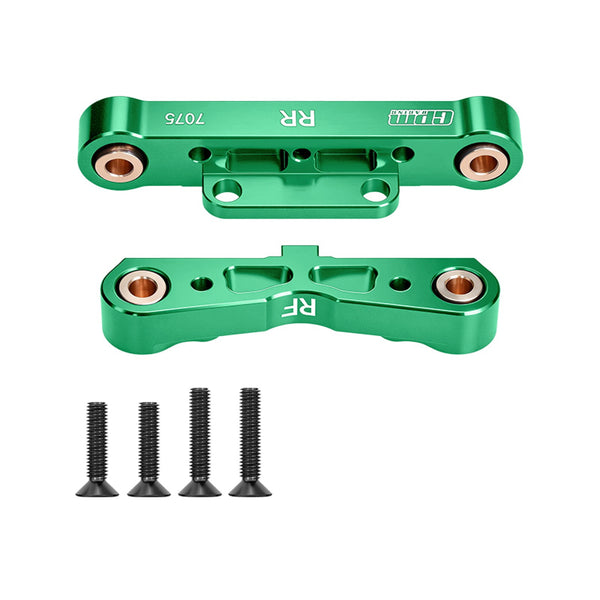 Aluminum 7075-T6 Alloy Rear Lower Suspension Mount For Arrma 1/8 Kraton 6S V5 V6 Outcast Talion Notorious Typhon 1/7 Infraction 6S V2 Limitless 8S V2 Mojave V2 Fireteam Felony - Green