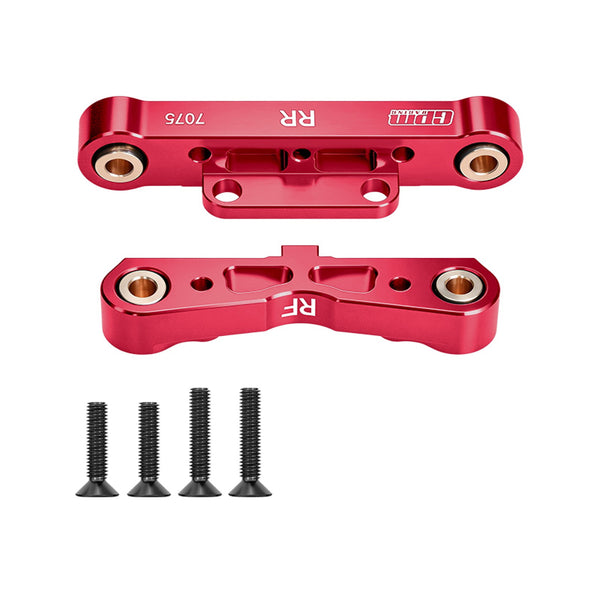 Aluminum 7075-T6 Alloy Rear Lower Suspension Mount For Arrma 1/8 Kraton 6S V5 V6 Outcast Talion Notorious Typhon 1/7 Infraction 6S V2 Limitless 8S V2 Mojave V2 Fireteam Felony - Red