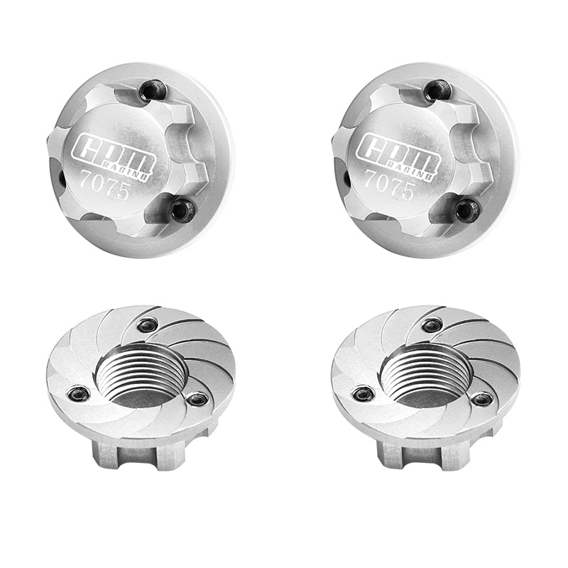 Aluminum 7075 Wheel Lock 17mm For Arrma 1:8 KRATON / NOTORIOUS / OUTCAST / TALION / KRATON EXB / TYPHON / KRATON V5 / NOTORIOUS V5 / 1:7 INFRACTION / FIRETEAM / LIMITLESS V2 / FELONY / MOJAVE - Silver