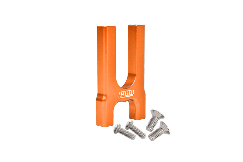 Aluminum Center Diff Mount (Front) For Arrma 1:8 KRATON / OUTCAST / NOTORIOUS / TYPHON / TALION / KRATON V5 / NOTORIOUS V5 / INFRACTION / INFRACTION V2 / LIMITLESS Upgrades - 1Pc Set Orange
