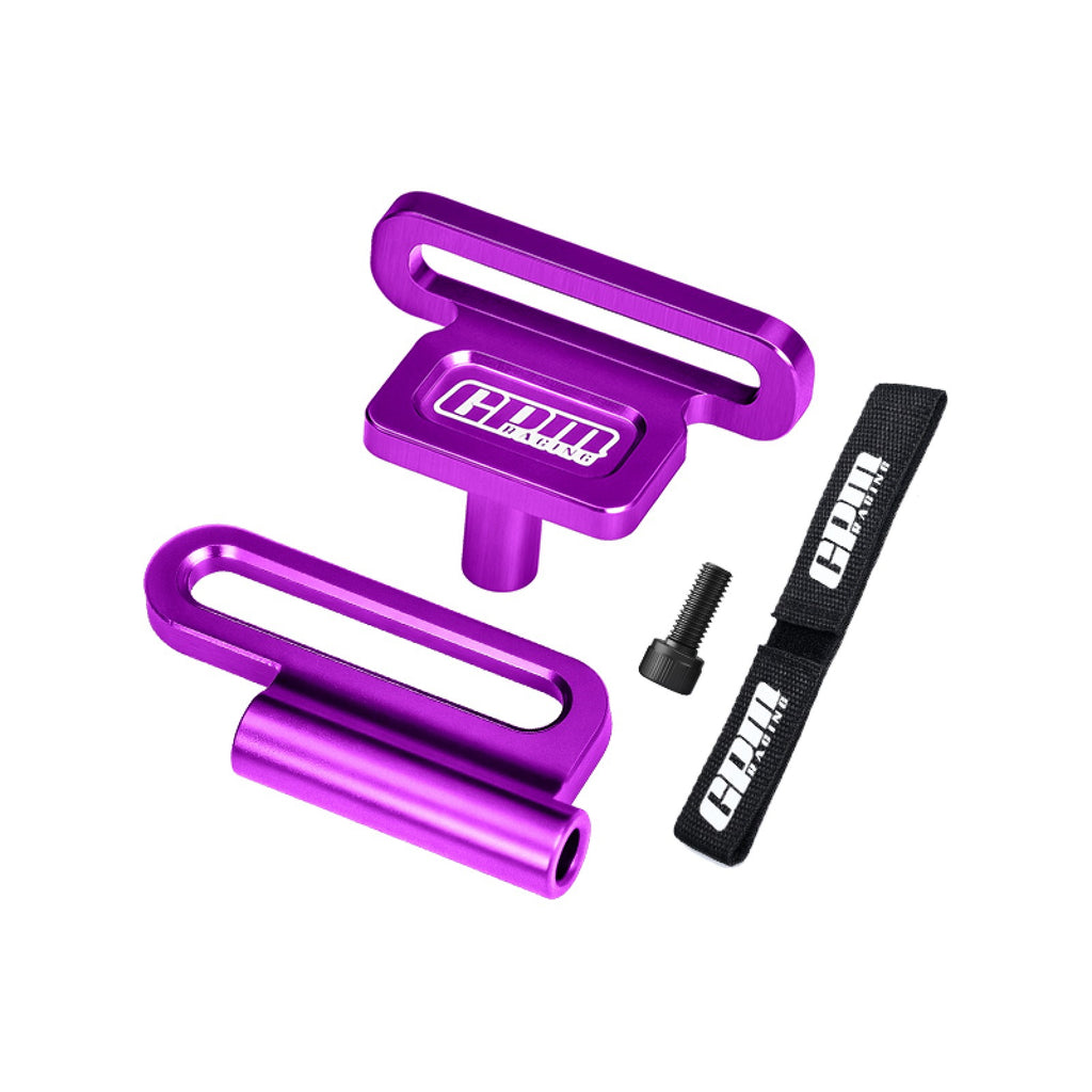 Aluminum 7075-T6 Alloy Retainer Battery Hold-Down For Arrma 1/16 Mini Kraton 3S Speed Truck-ARA2508 Upgrades - Purple