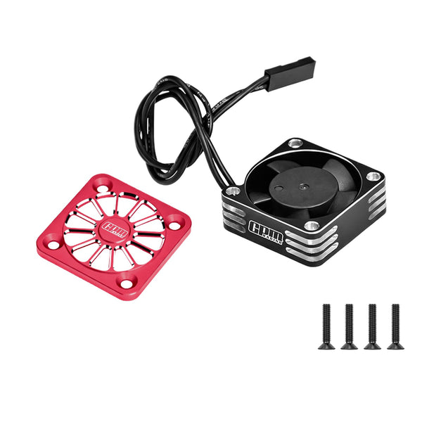 Aluminum 6061-T6 Alloy High Speed 30X10mm Cooling Fan 20000 RPM For Arrma 1/16 Mini Kraton Speed Truck Upgrades - Red