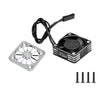 Aluminum 6061-T6 Alloy High Speed 30X10mm Cooling Fan 20000 RPM For Arrma 1/16 Mini Kraton Speed Truck Upgrades - Silver
