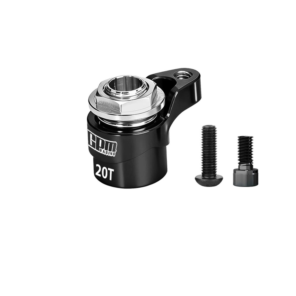 Aluminum 7075 Alloy 20T Servo Saver For Arrma 1:16 Mini Kraton 3S / Mojave Granite Typhon Quake Gorgon Grom / Losi 1:12 Nascar / Asphalt Late Model  - Black