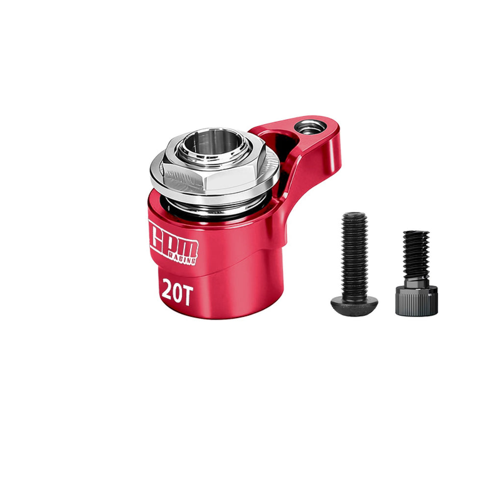 Aluminum 7075 Alloy 20T Servo Saver For Arrma 1:16 Mini Kraton 3S / Mojave Granite Typhon Quake Gorgon Grom / Losi 1:12 Nascar / Asphalt Late Model  - Red