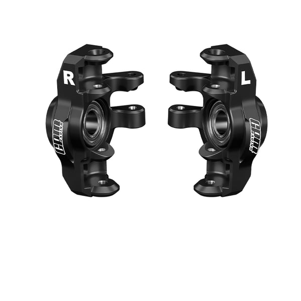 Aluminum 7075-T6 Alloy Front Hub / Steering Blocks (Larger Bearings) For Arrma 1/16 Mini Kraton 3S Speed Truck-ARA2508 Upgrades - Black