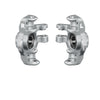 Aluminum 7075-T6 Alloy Front Hub / Steering Blocks (Larger Bearings) For Arrma 1/16 Mini Kraton 3S Speed Truck-ARA2508 Upgrades - Silver