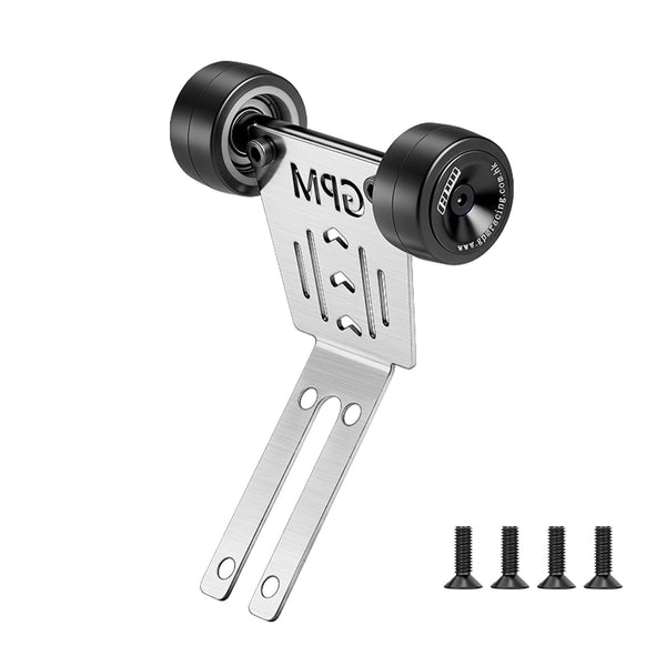 Stainless Steel Bearing Wheelie Bar Thick 1mm For Arrma 1/16 Mini Kraton 3S Speed Truck-ARA2508 Upgrades - Black