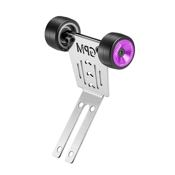 Stainless Steel Bearing Wheelie Bar Thick 1mm for Arrma 1/16 Mini Kraton 3S Speed Truck-ARA2508 Upgrades - Purple