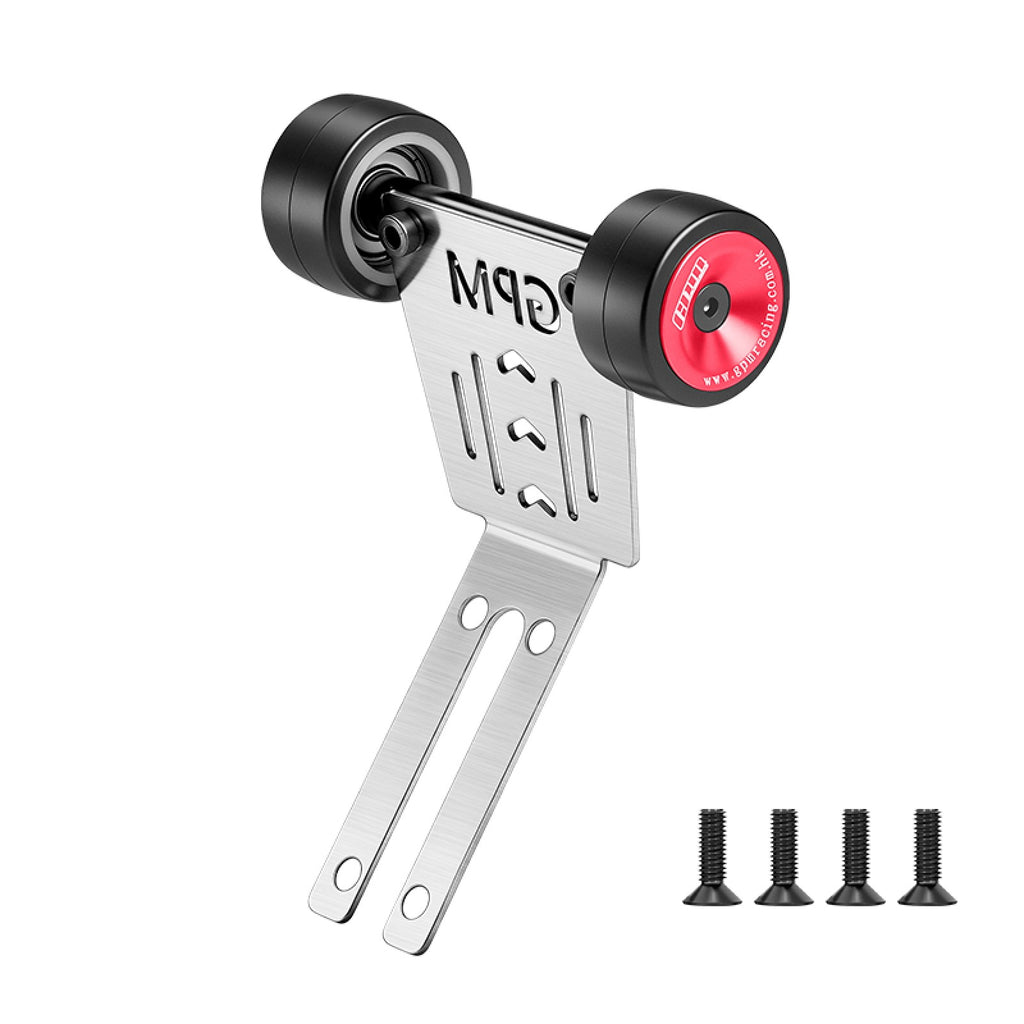 Stainless Steel Bearing Wheelie Bar Thick 1mm For Arrma 1/16 Mini Kraton 3S Speed Truck-ARA2508 Upgrades - Red