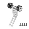 Stainless Steel Bearing Wheelie Bar Thick 1mm For Arrma 1/16 Mini Kraton 3S Speed Truck-ARA2508 Upgrades - Silver
