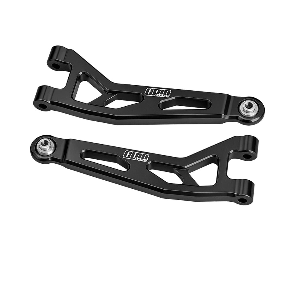 Aluminum 7075-T6 Alloy Front Upper Suspension Arms For Arrma 1/16 Mini Kraton 3S Speed Truck-ARA2508 Upgrades - Black