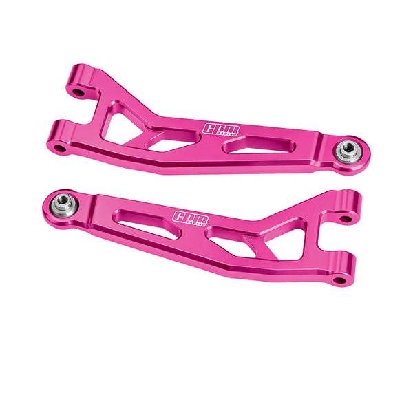 Aluminum 7075-T6 Alloy Front Upper Suspension Arms For Arrma 1/16 Mini Kraton 3S Speed Truck-ARA2508 Upgrades - Pink