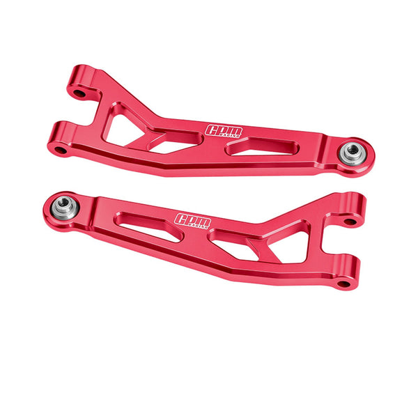 Aluminum 7075-T6 Alloy Front Upper Suspension Arms For Arrma 1/16 Mini Kraton 3S Speed Truck-ARA2508 Upgrades - Red