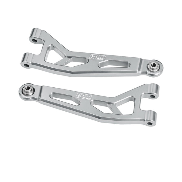 Aluminum 7075-T6 Alloy Front Upper Suspension Arms For Arrma 1/16 Mini Kraton 3S Speed Truck-ARA2508 Upgrades - Silver