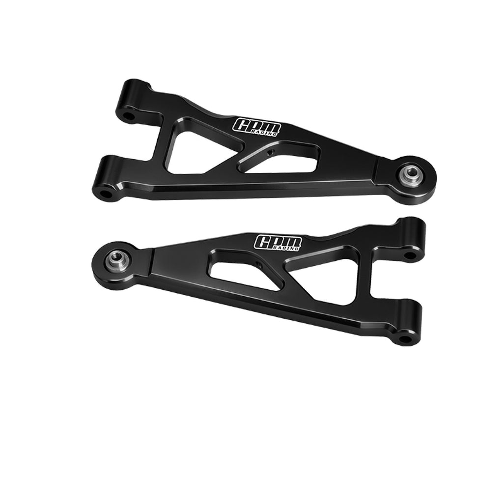 Aluminum 7075-T6 Alloy Front Lower Suspension Arms For Arrma 1/16 Mini Kraton 3S Speed Truck-ARA2508 Upgrades - Black