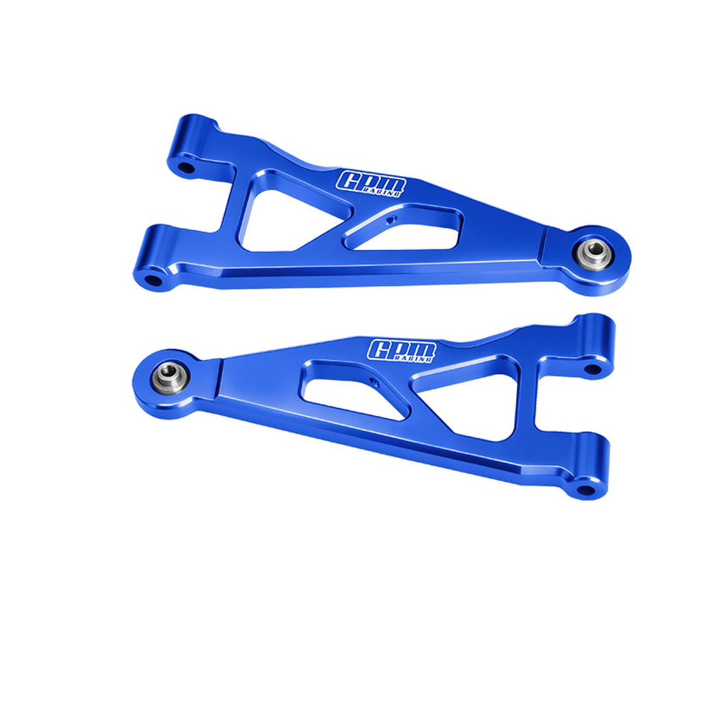 Aluminum 7075-T6 Alloy Front Lower Suspension Arms For Arrma 1/16 Mini Kraton 3S Speed Truck-ARA2508 Upgrades - Blue