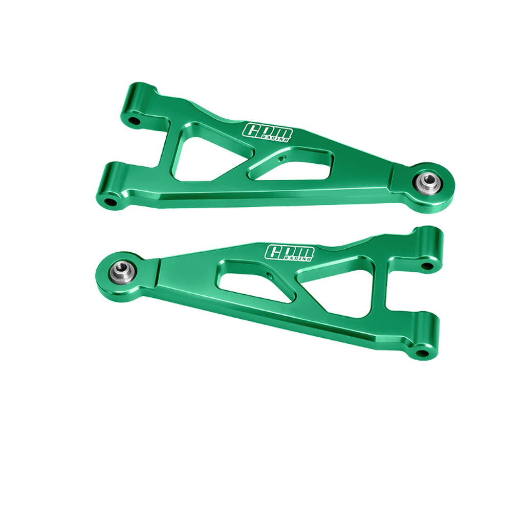 Aluminum 7075-T6 Alloy Front Lower Suspension Arms For Arrma 1/16 Mini Kraton 3S Speed Truck-ARA2508 Upgrades - Green