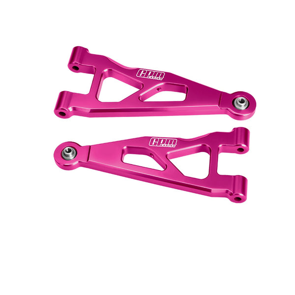 Aluminum 7075-T6 Alloy Front Lower Suspension Arms For Arrma 1/16 Mini Kraton 3S Speed Truck-ARA2508 Upgrades - Pink