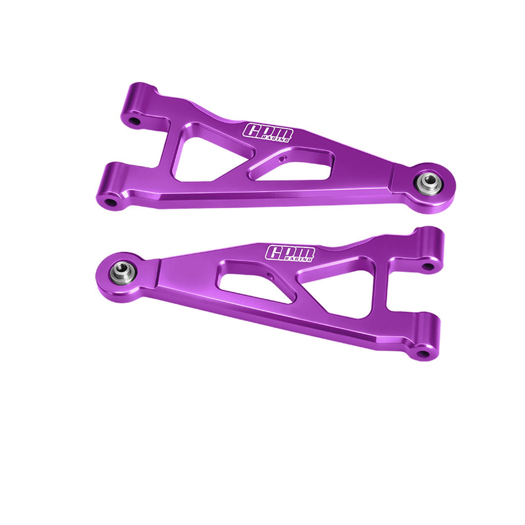 Aluminum 7075-T6 Alloy Front Lower Suspension Arms For Arrma 1/16 Mini Kraton 3S Speed Truck-ARA2508 Upgrades - Purple