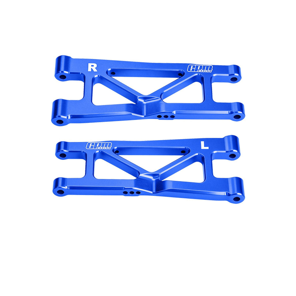 Aluminum 7075-T6 Alloy Rear Lower Suspension Arms For Arrma 1/16 Mini Kraton 3S Speed Truck-ARA2508 Upgrades - Blue