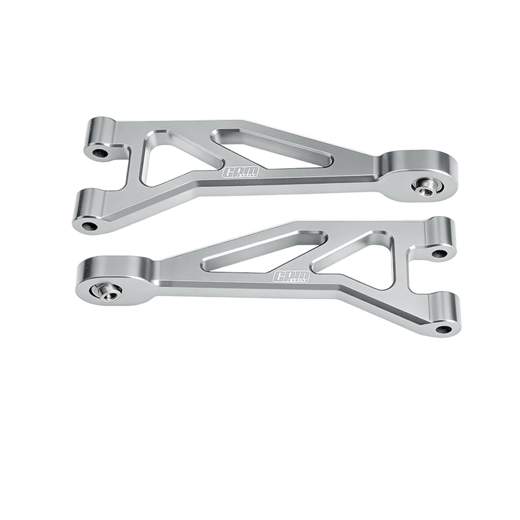 Aluminum 7075-T6 Alloy Rear Upper Suspension Arms For Arrma 1/16 Mini Kraton 3S Speed Truck-ARA2508 Upgrades - Silver