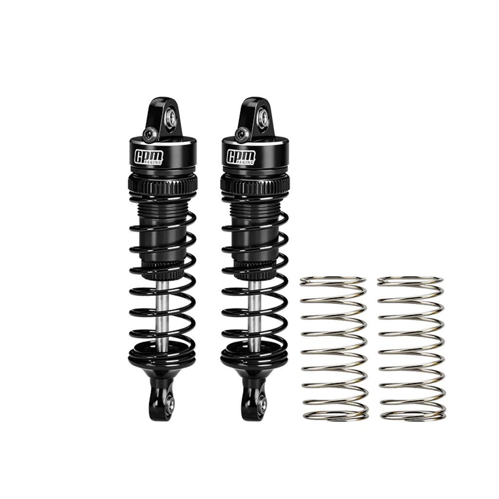 Aluminum Alloy Front Shock Absorbers 62mm For Arrma 1/16 Mini Kraton 3S Speed Truck-ARA2508 Upgrades - Black