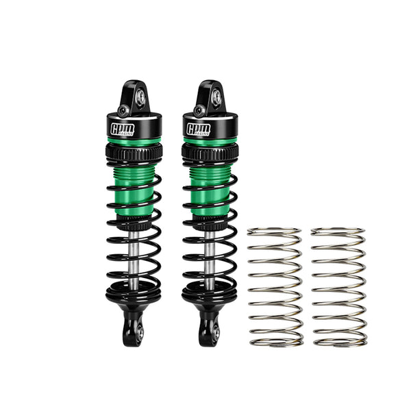 Aluminum Alloy Front Shock Absorbers 62mm For Arrma 1/16 Mini Kraton 3S Speed Truck-ARA2508 Upgrades - Green
