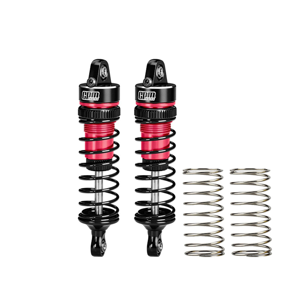 Aluminum Alloy Front Shock Absorbers 62mm For Arrma 1/16 Mini Kraton 3S Speed Truck-ARA2508 Upgrades - Red