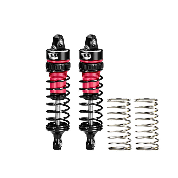 Aluminum Alloy Front Shock Absorbers 62mm For Arrma 1/16 Mini Kraton 3S Speed Truck-ARA2508 Upgrades - Red