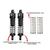 Aluminum Alloy Rear Shock Absorbers 74mm For Arrma 1/16 Mini Kraton 3S Speed Truck-ARA2508 Upgrades - Blue