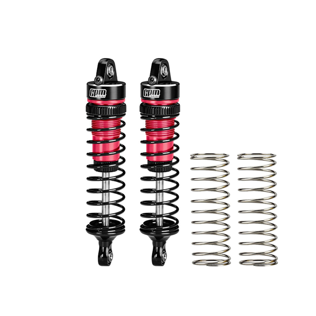 Aluminum Alloy Rear Shock Absorbers 74mm For Arrma 1/16 Mini Kraton 3S Speed Truck-ARA2508 Upgrades - Red