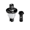 20CrMnTi Steel + Aluminum 7075 Alloy Front Differential 12/30T 0.8 Mod For Arrma 1/16 Mini Kraton 3S Speed Truck Upgrades - Silver