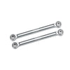 Aluminum 7075-T6 Alloy Front Steering Toe Links For Arrma 1/16 Mini Kraton 3S Speed Truck-ARA2508 Upgrades - Silver